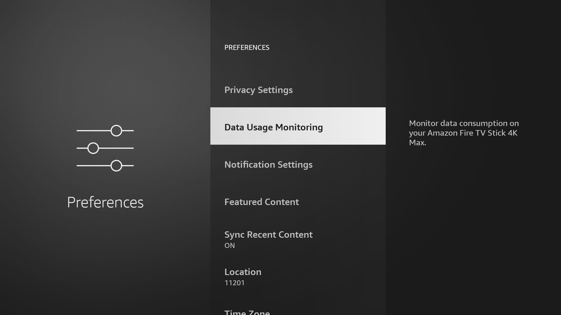Data Usage Monitoring option