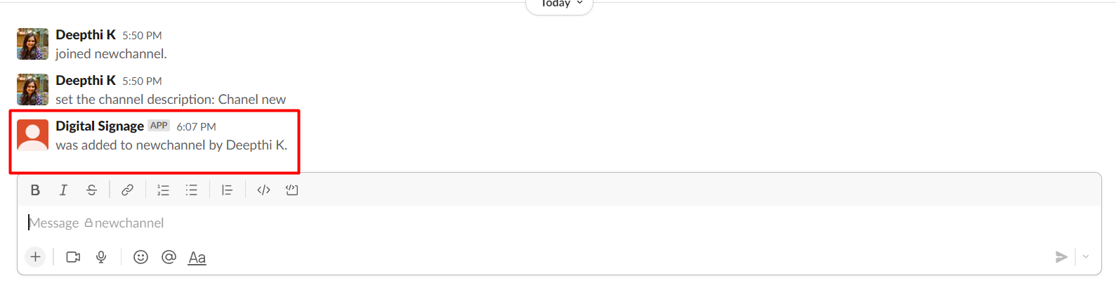 Bot added confirmation
