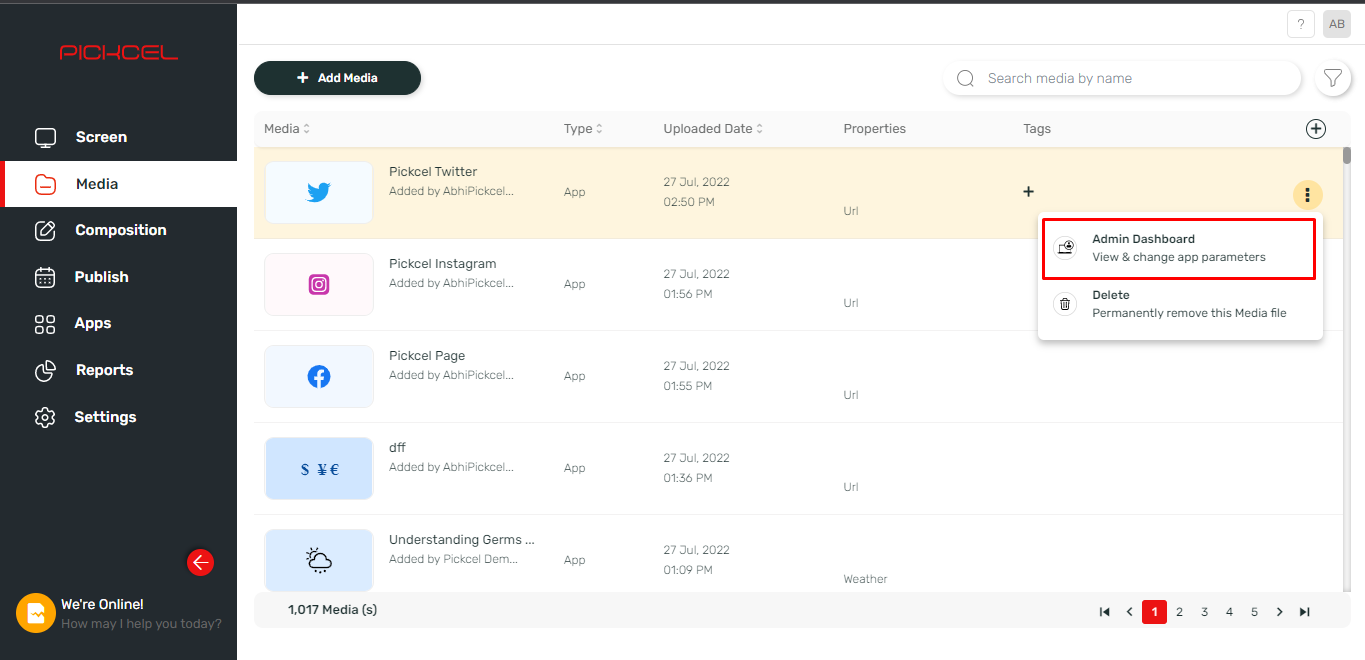 Access Admin Dashboard