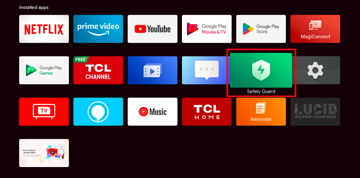 Safety Guard app in Apps Store