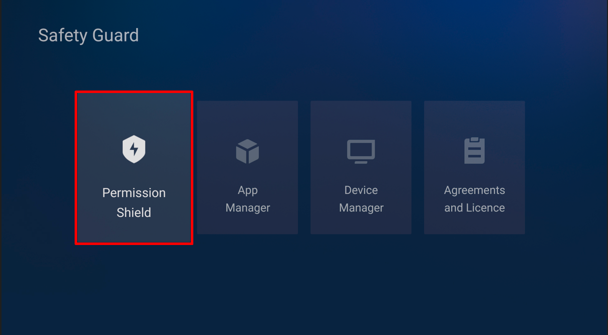 Permission Shield option