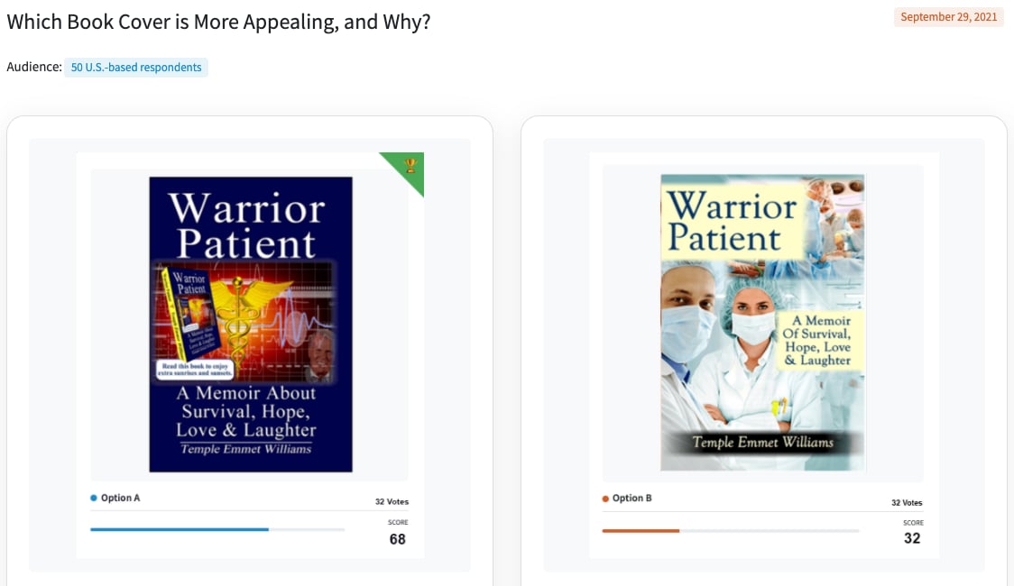 book covers winning option