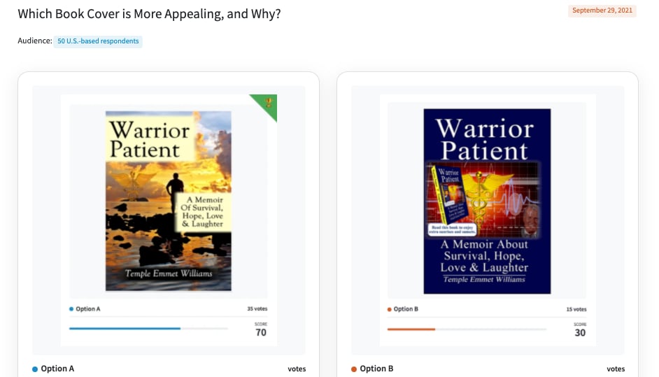 book covers winning option