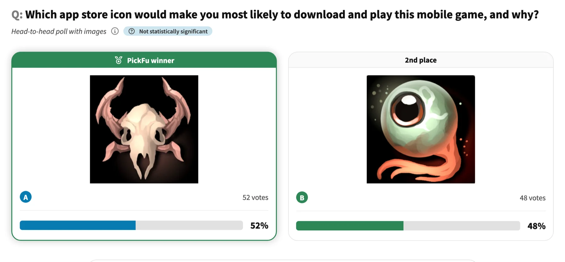 App Store icon test example poll