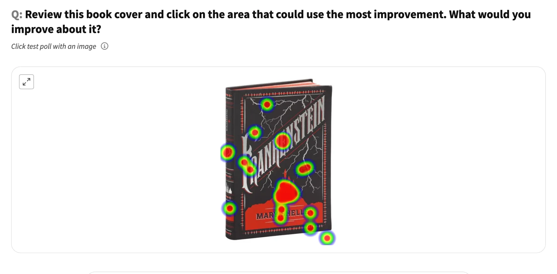 Book cover feedback example poll