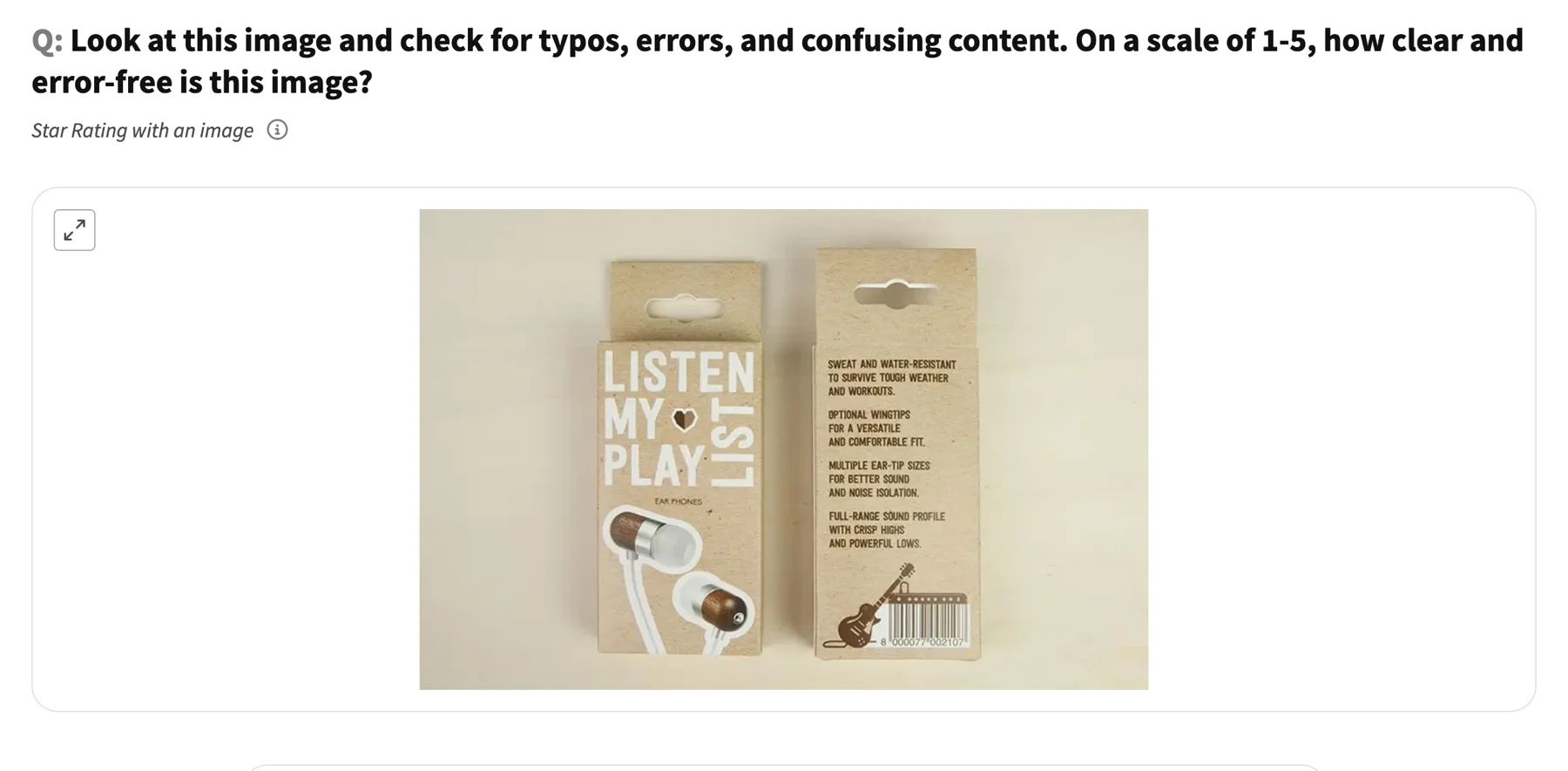 Image quality control example poll