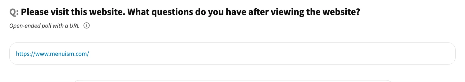 Website review example poll