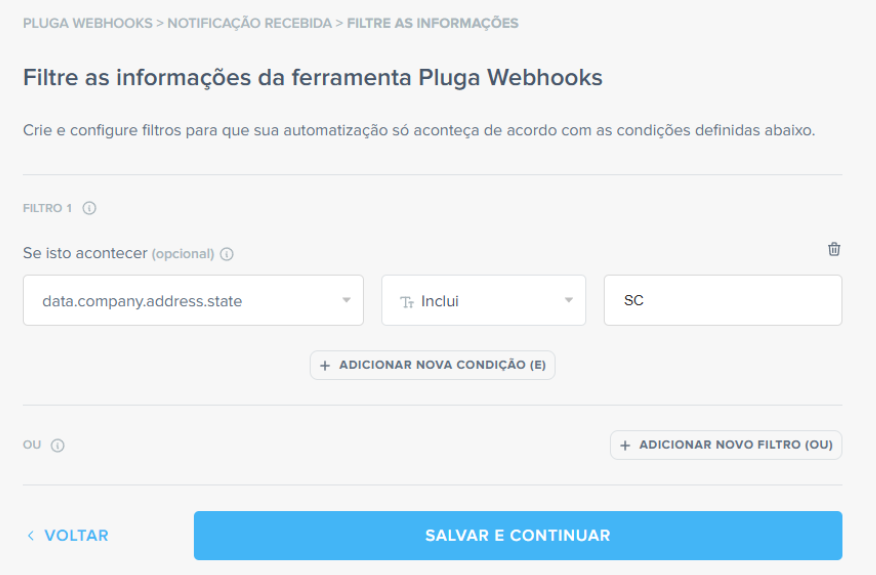 Filtros Condicionais