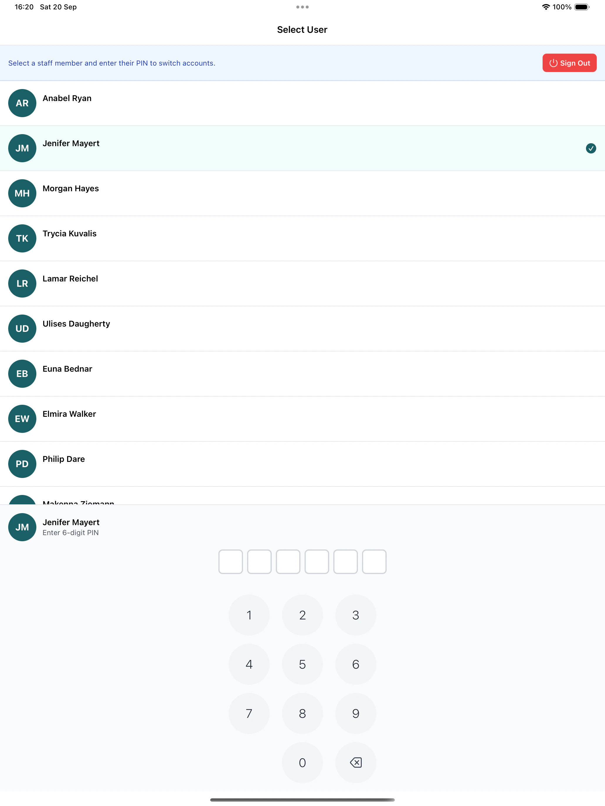 Locked device PIN entry