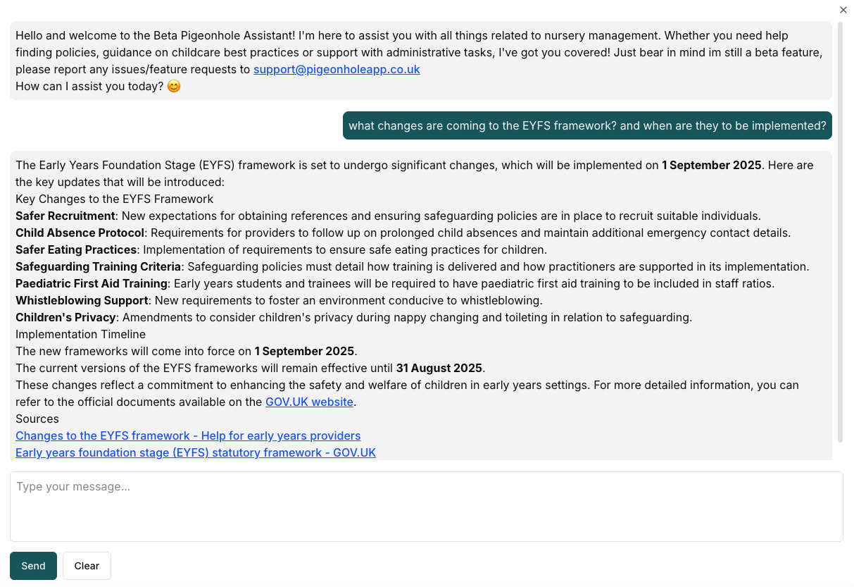 AI Assistant Chat Window