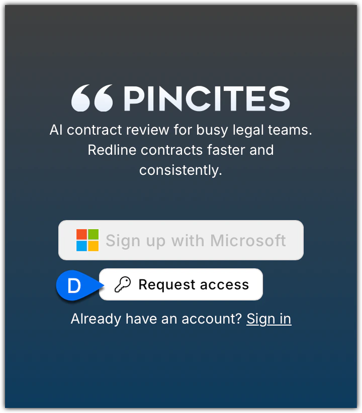 Request access step 2: Click Request Access button