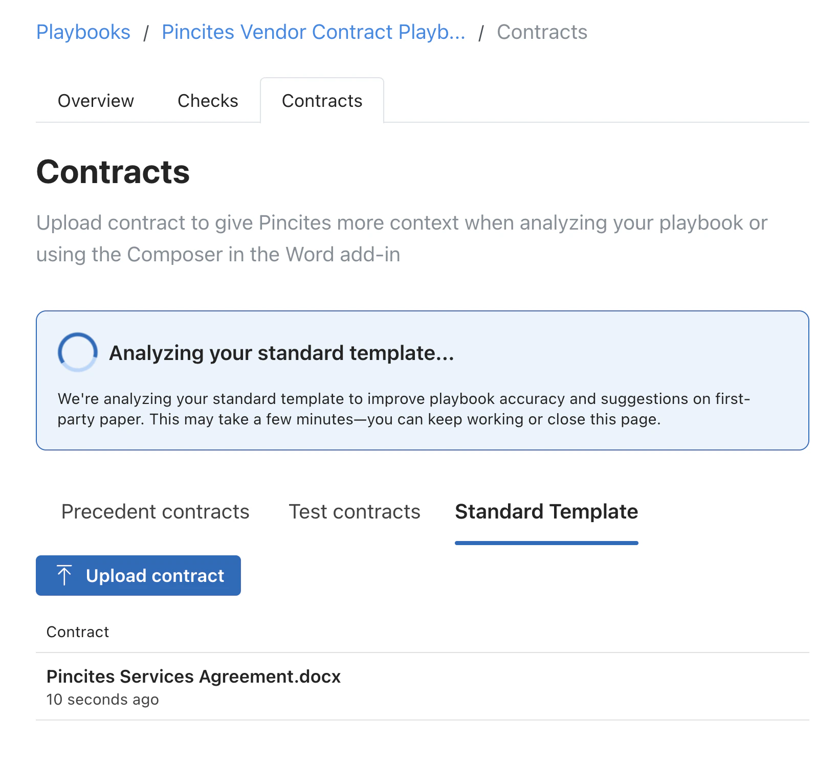 Save your standard template to your knowledgebase