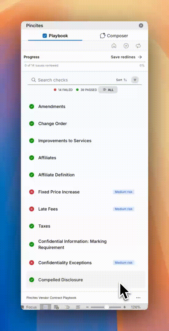 Change between first- and third-party paper modes in Pincites