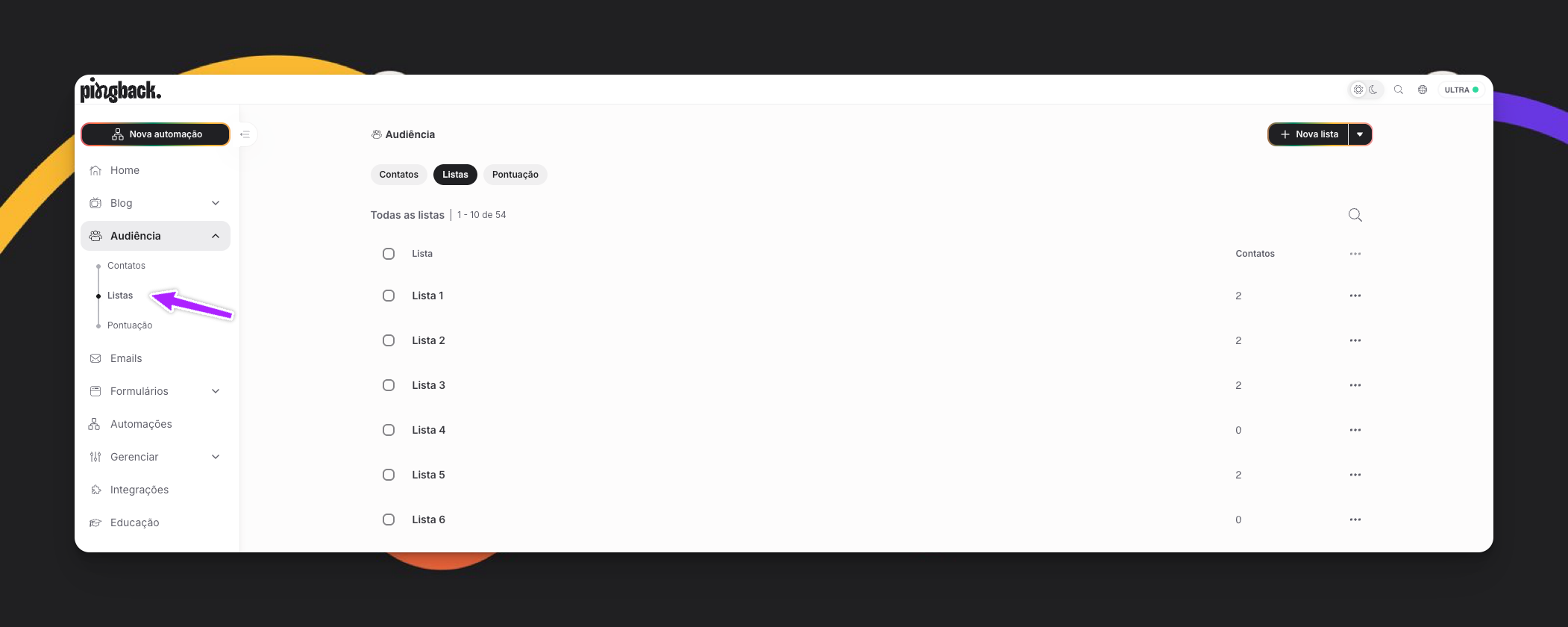 Listagem De Segmentacoes