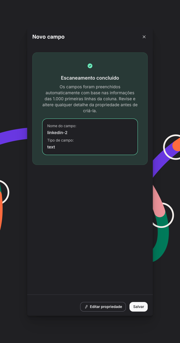 Novo Campo Detectado