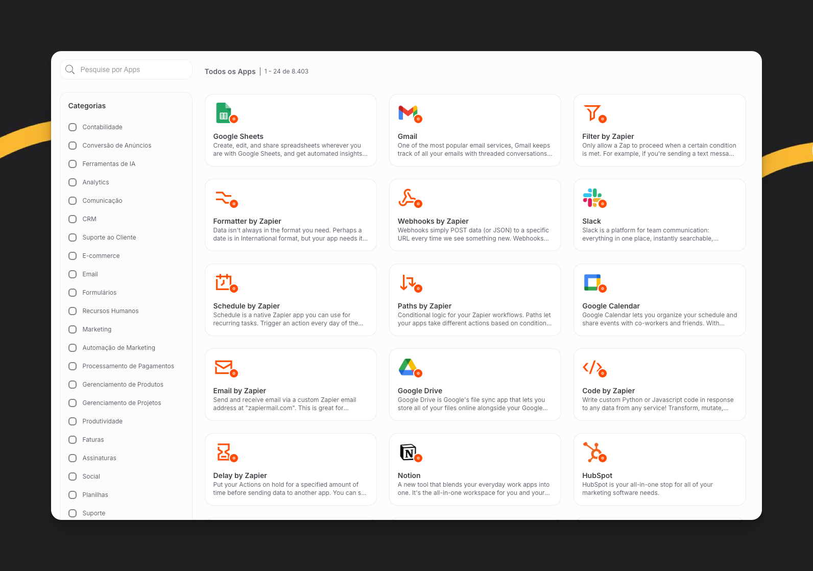 Listagem De Integracoes