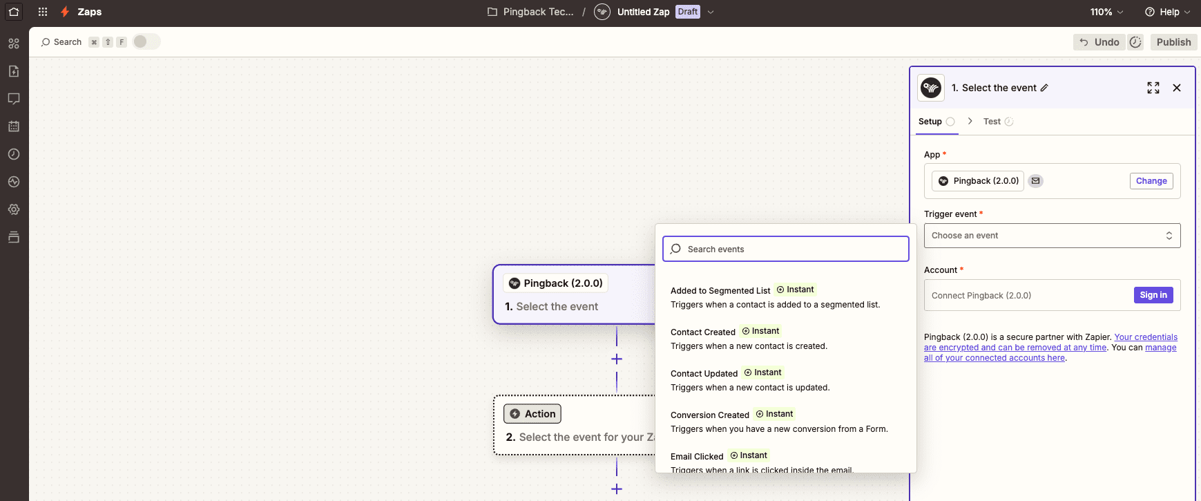 Evento Conversao Criada Zapier