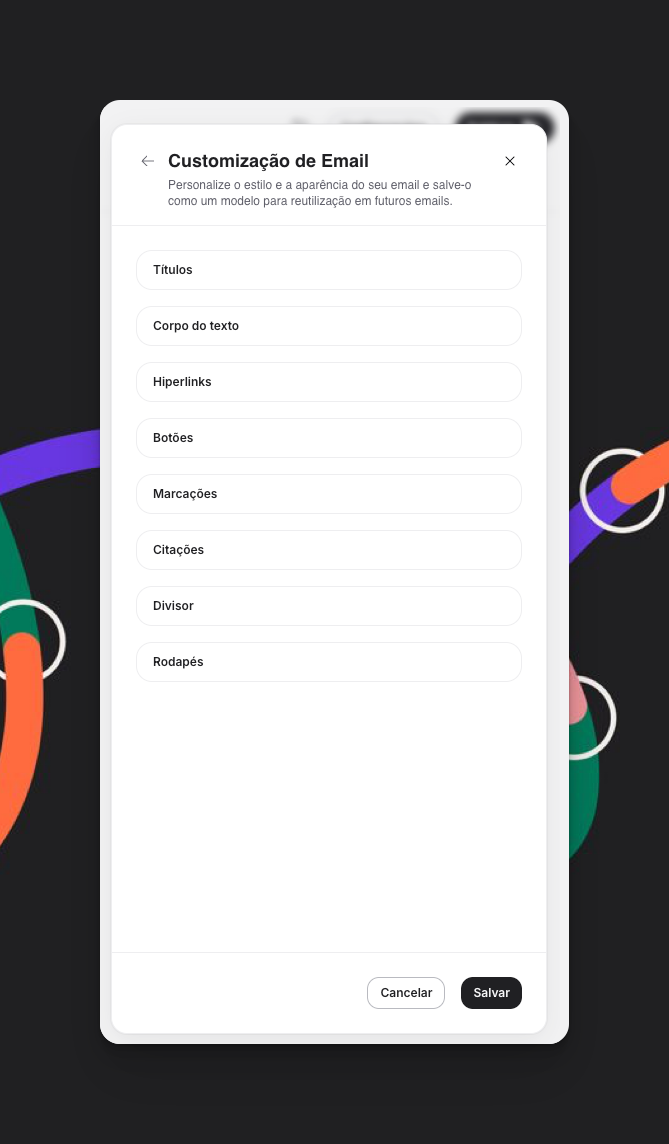 Opcoes De Customizacao