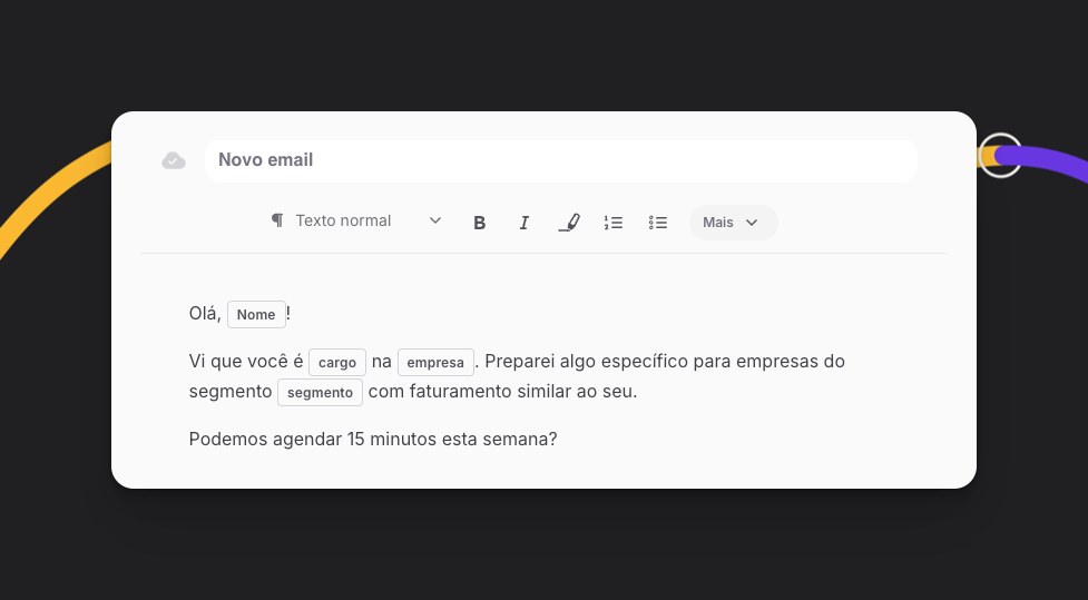 Variaveis Configuradas