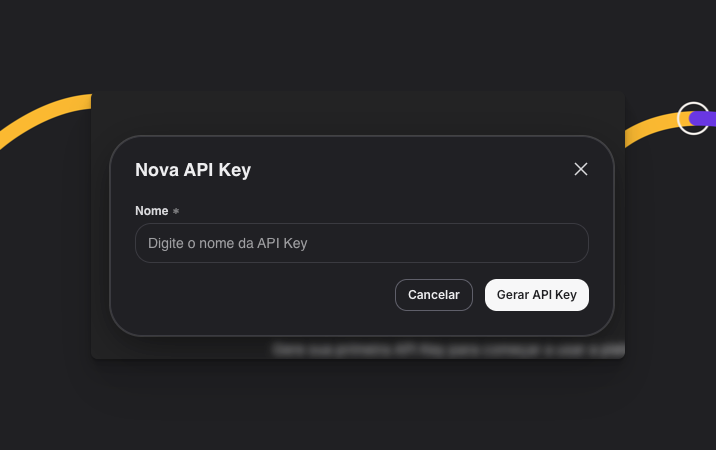 Criar Api Key