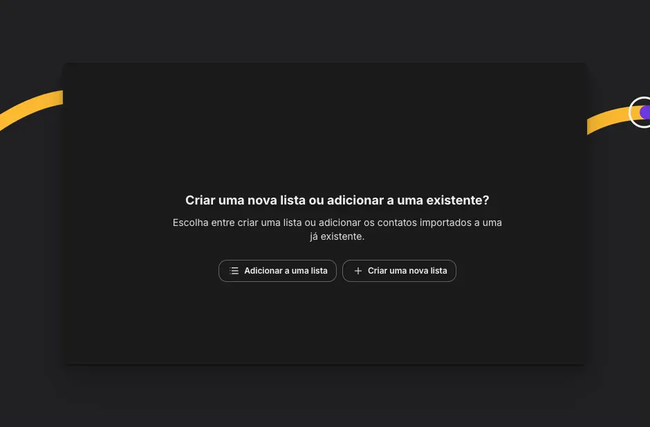 Escolher Listas Segmentadas