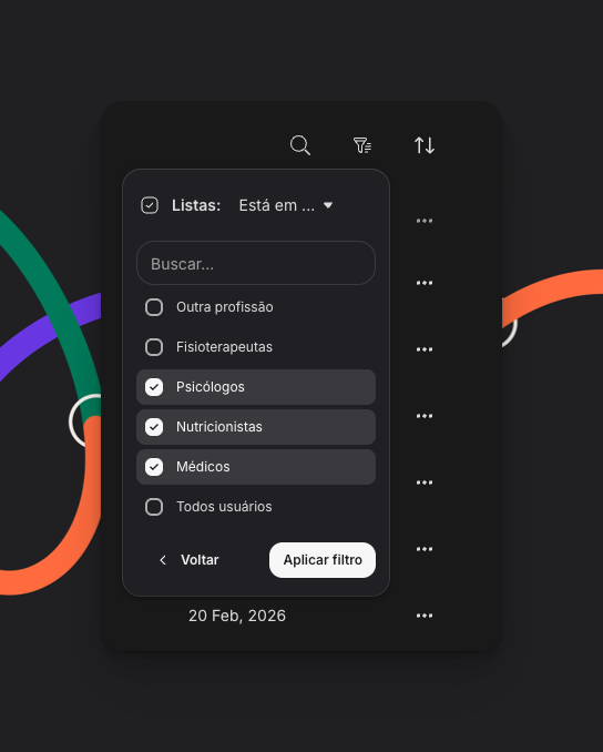 Contacts Segments List