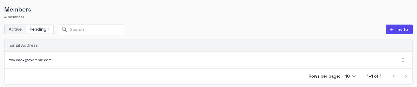 Byteful Pending Invitations