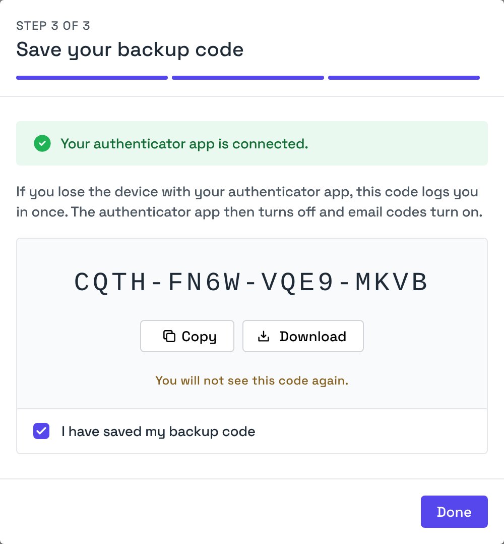 Byteful Save Your Backup Code