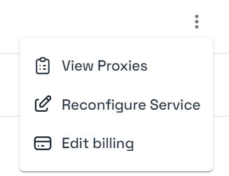 Ping Proxies Edit Billing Button
