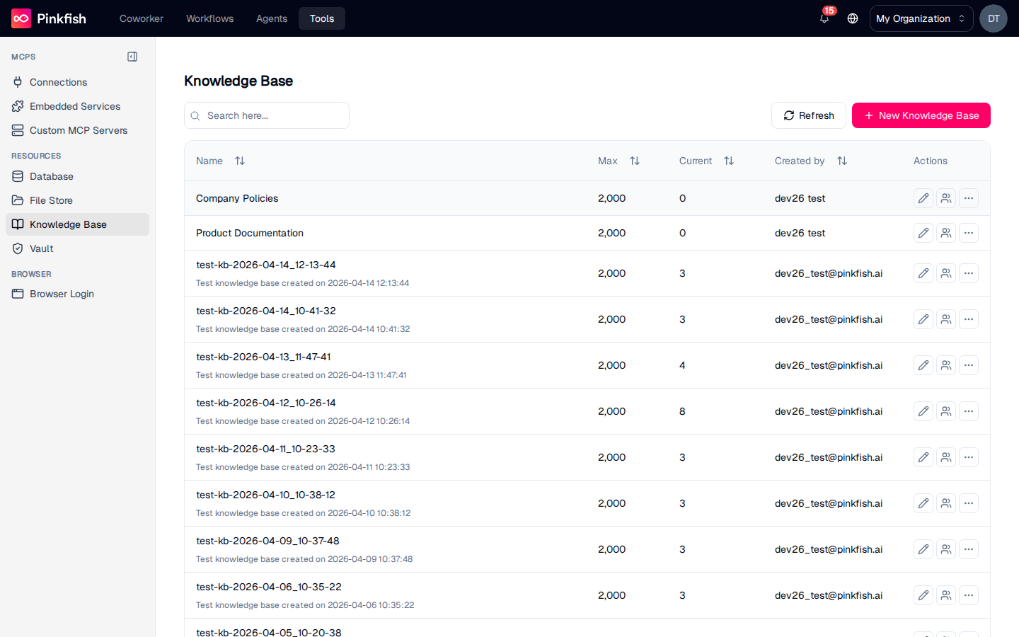 Knowledge Base - Pinkfish - AI Agents & Workflows for Getting Work Done