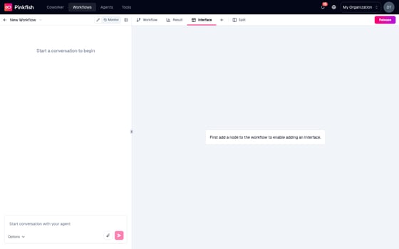 Interface Builder - Pinkfish - AI Agents & Workflows for Getting Work Done