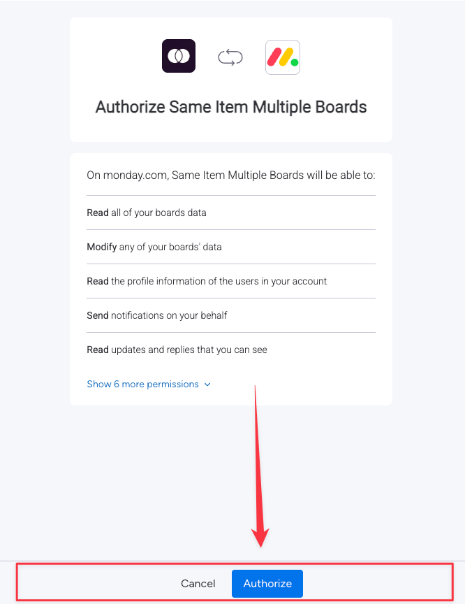 Authorize Monday OAuth