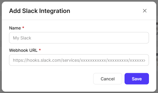 Add Slack Integration