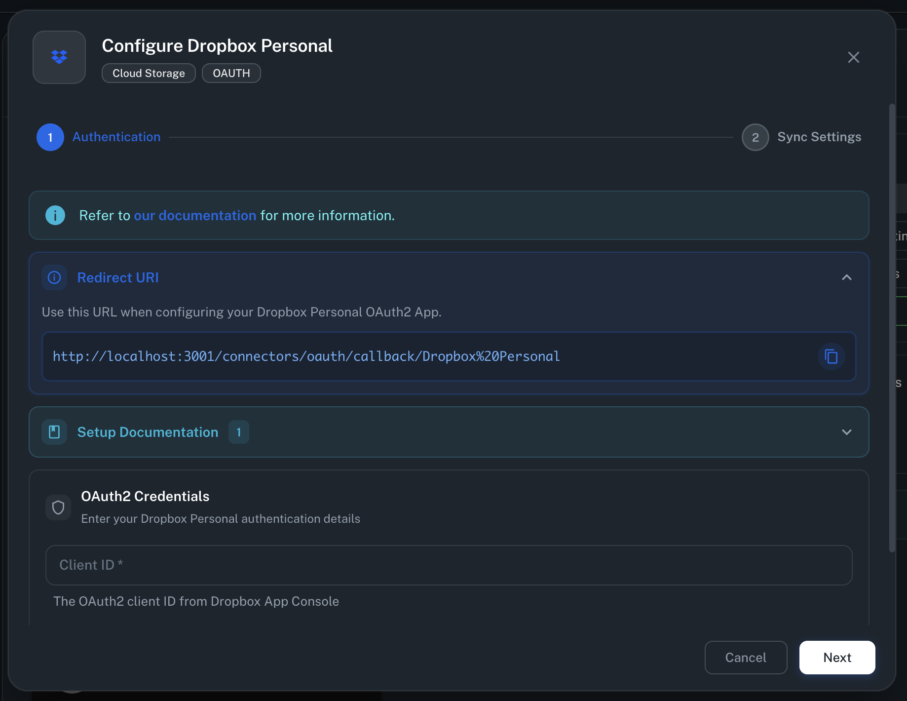 Configure Credentials