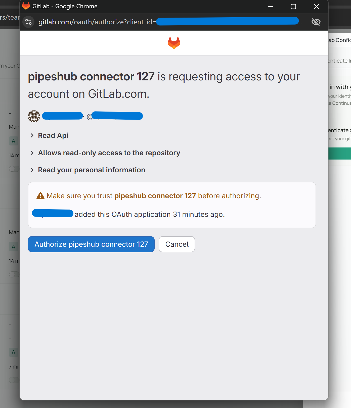 GitLab permissions page