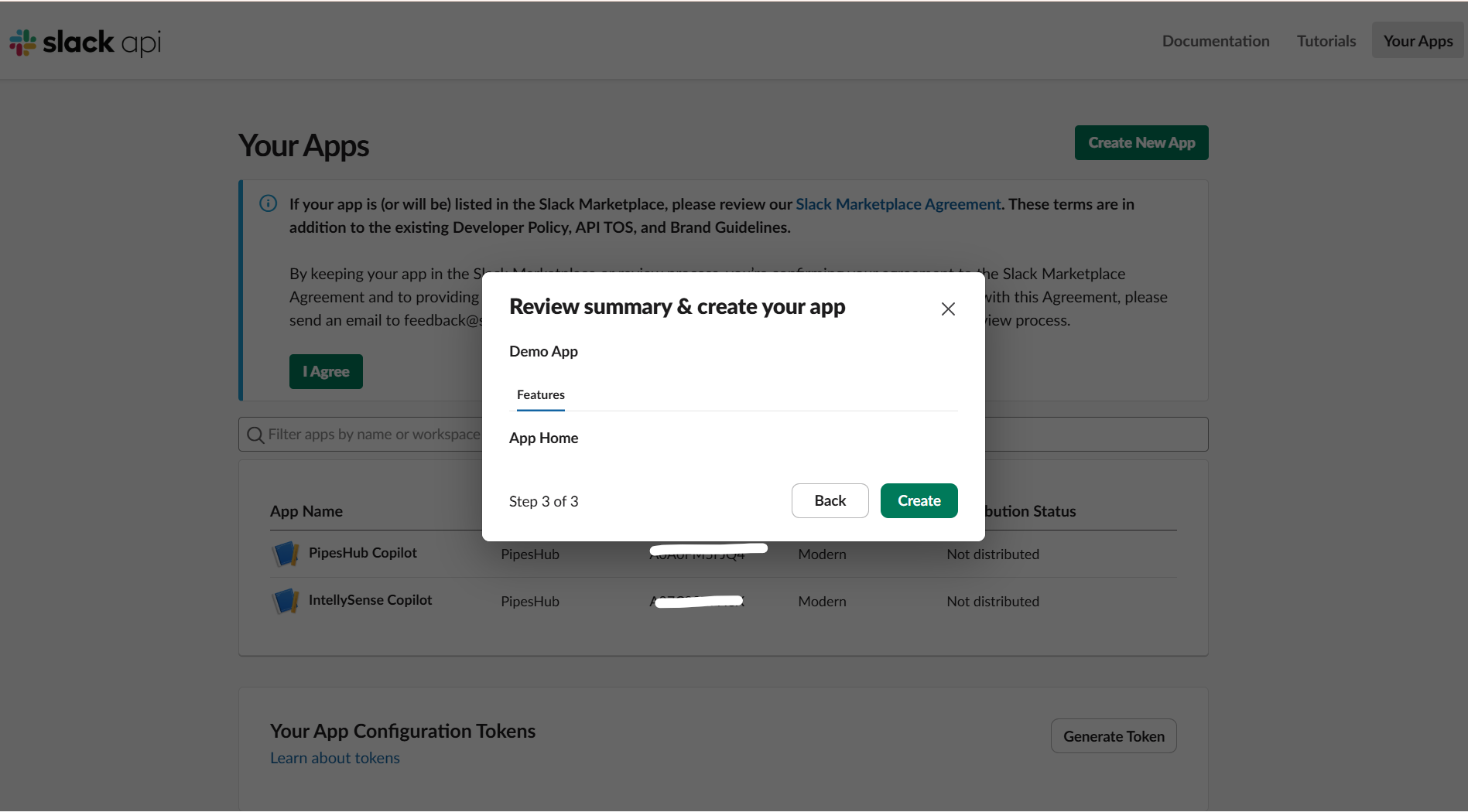 Review and Create App