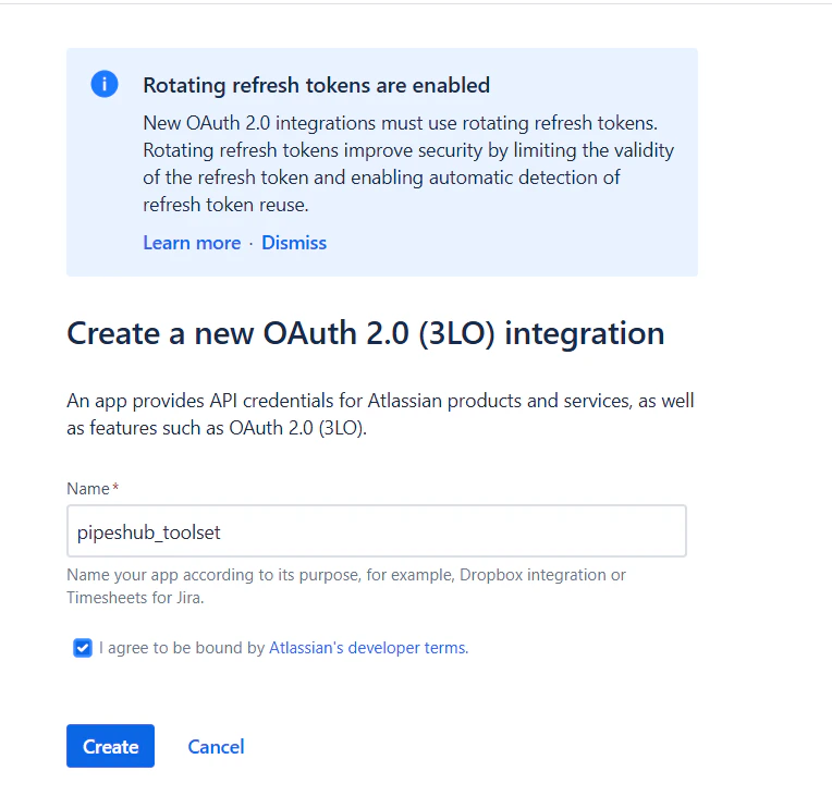 Create OAuth Integration