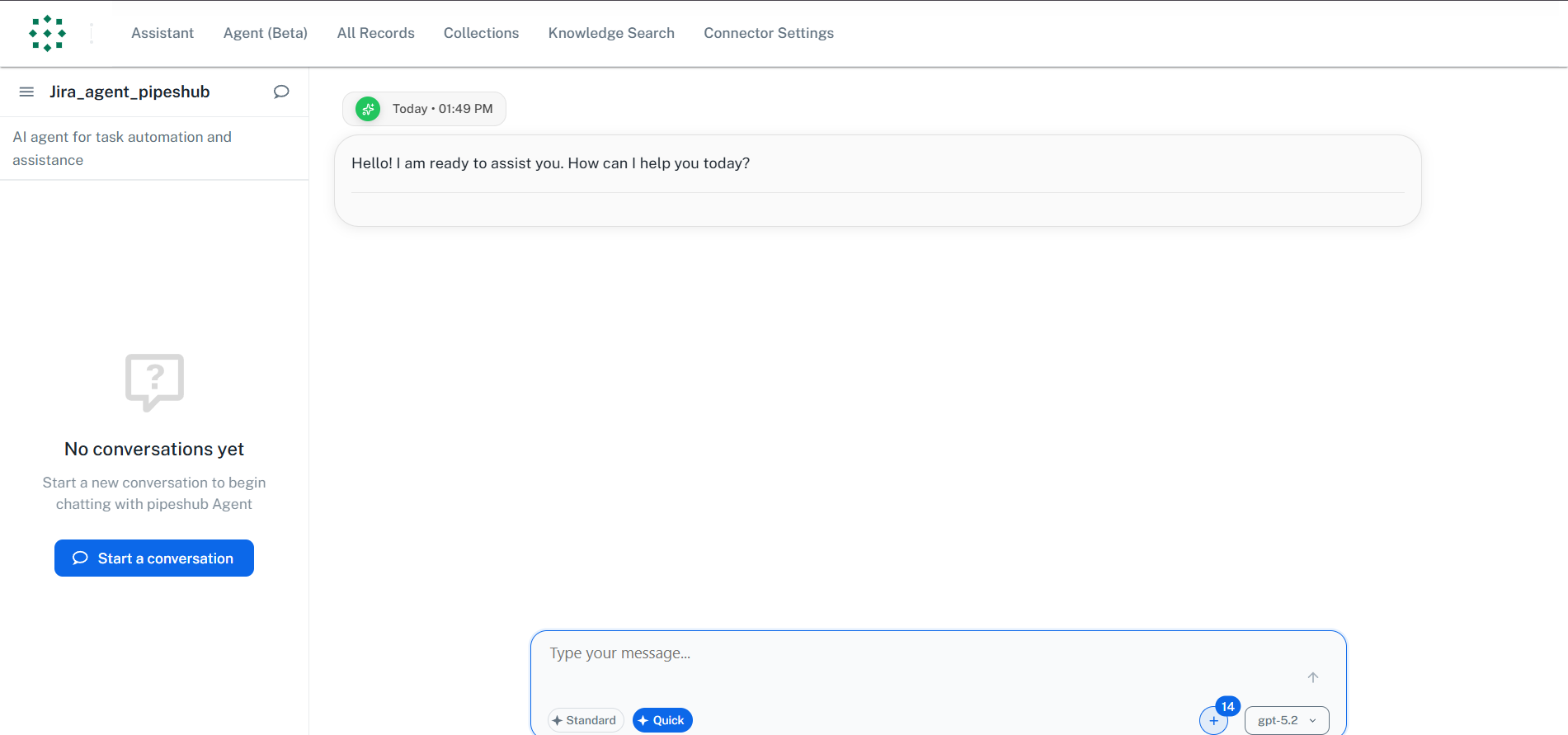 Agent Chat Interface