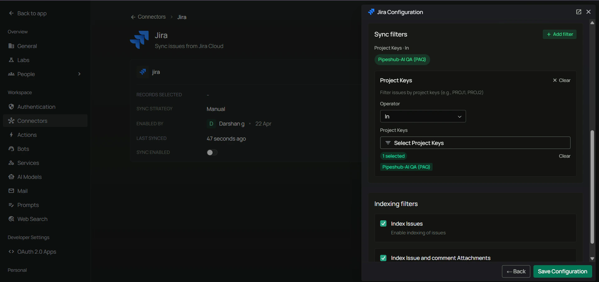 Jira Filters Configuration
