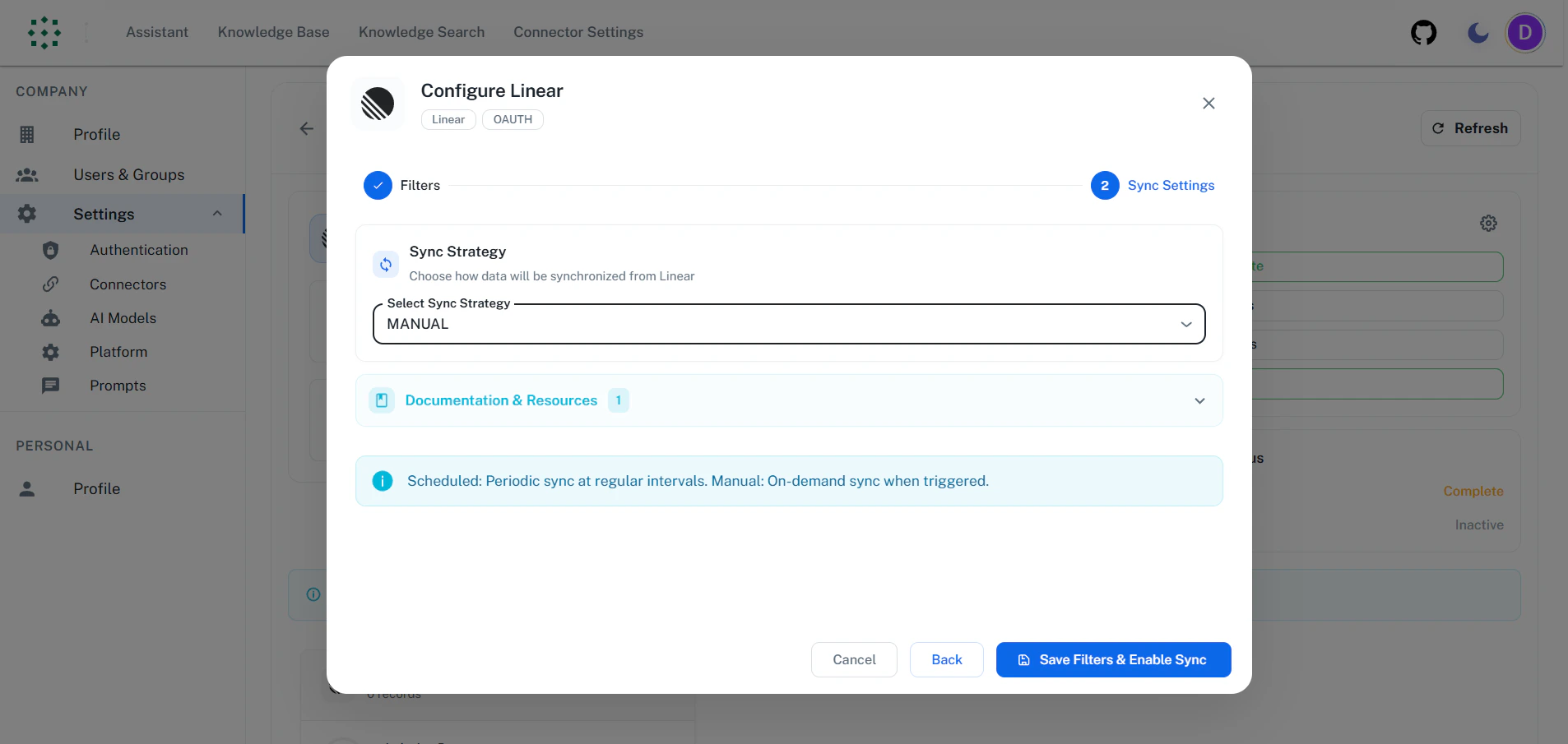 Configure Sync Strategy