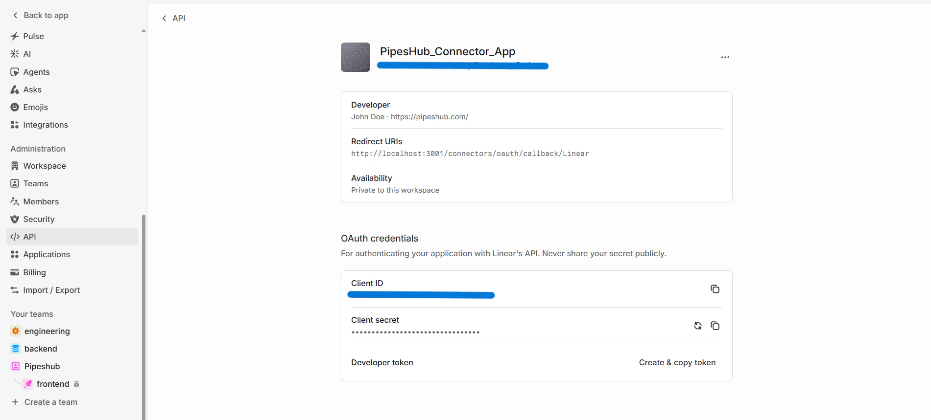 OAuth 2.0 Credentials