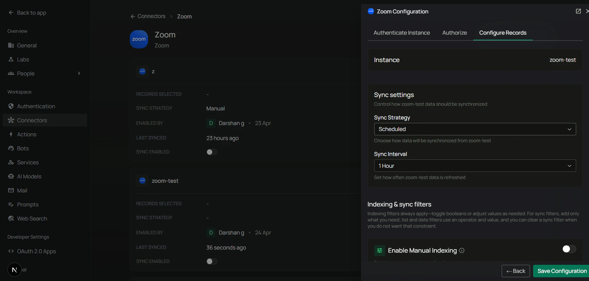 Configure Sync Strategy and Interval