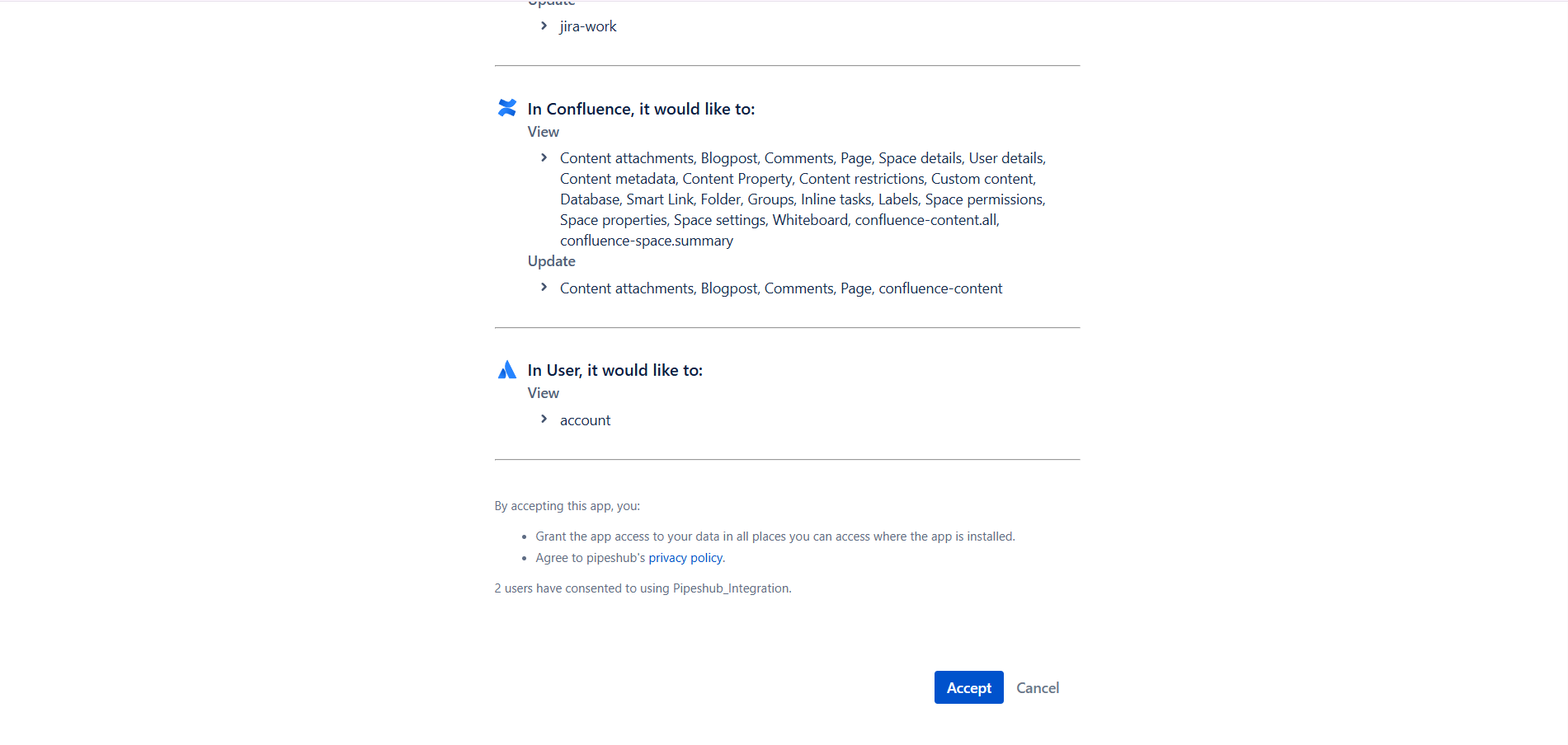 Accept OAuth Permissions