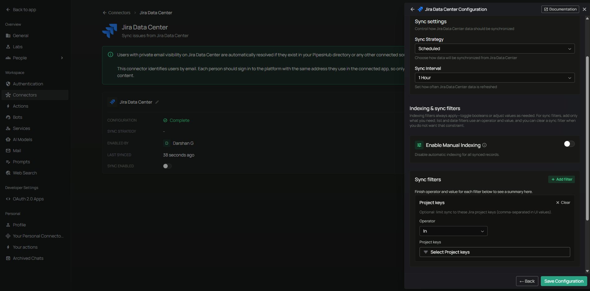 Jira Data Center filters configuration