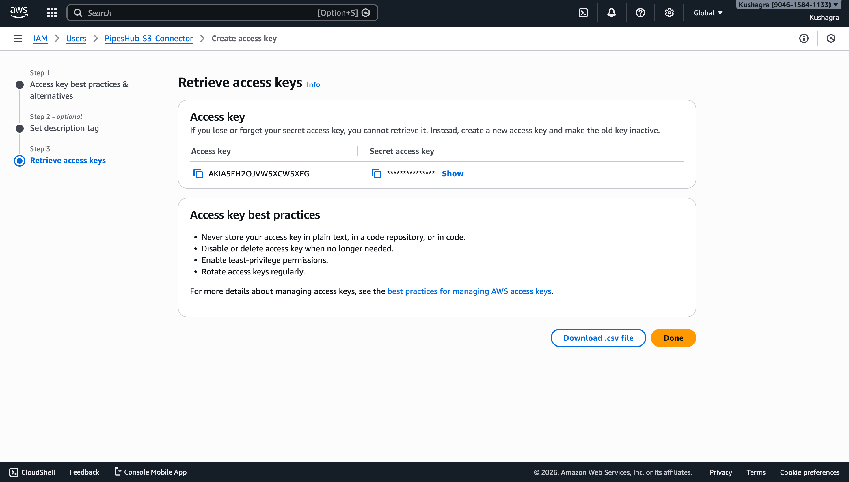 Access Key Credentials