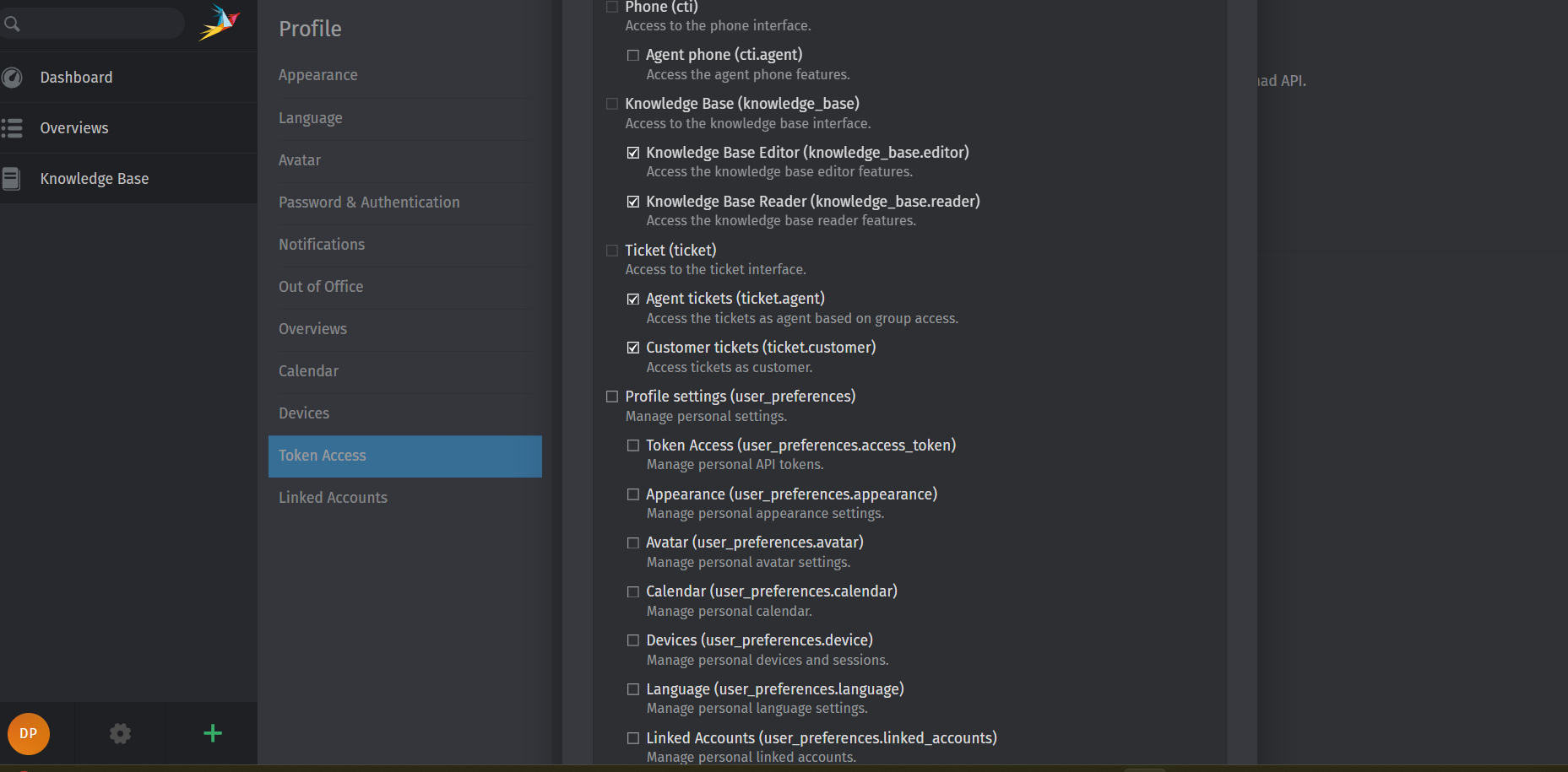 Create New API Token