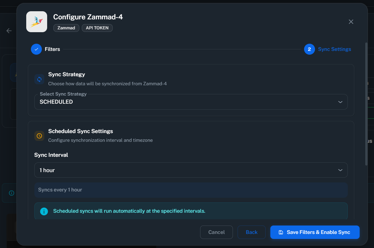 Configure Sync Settings