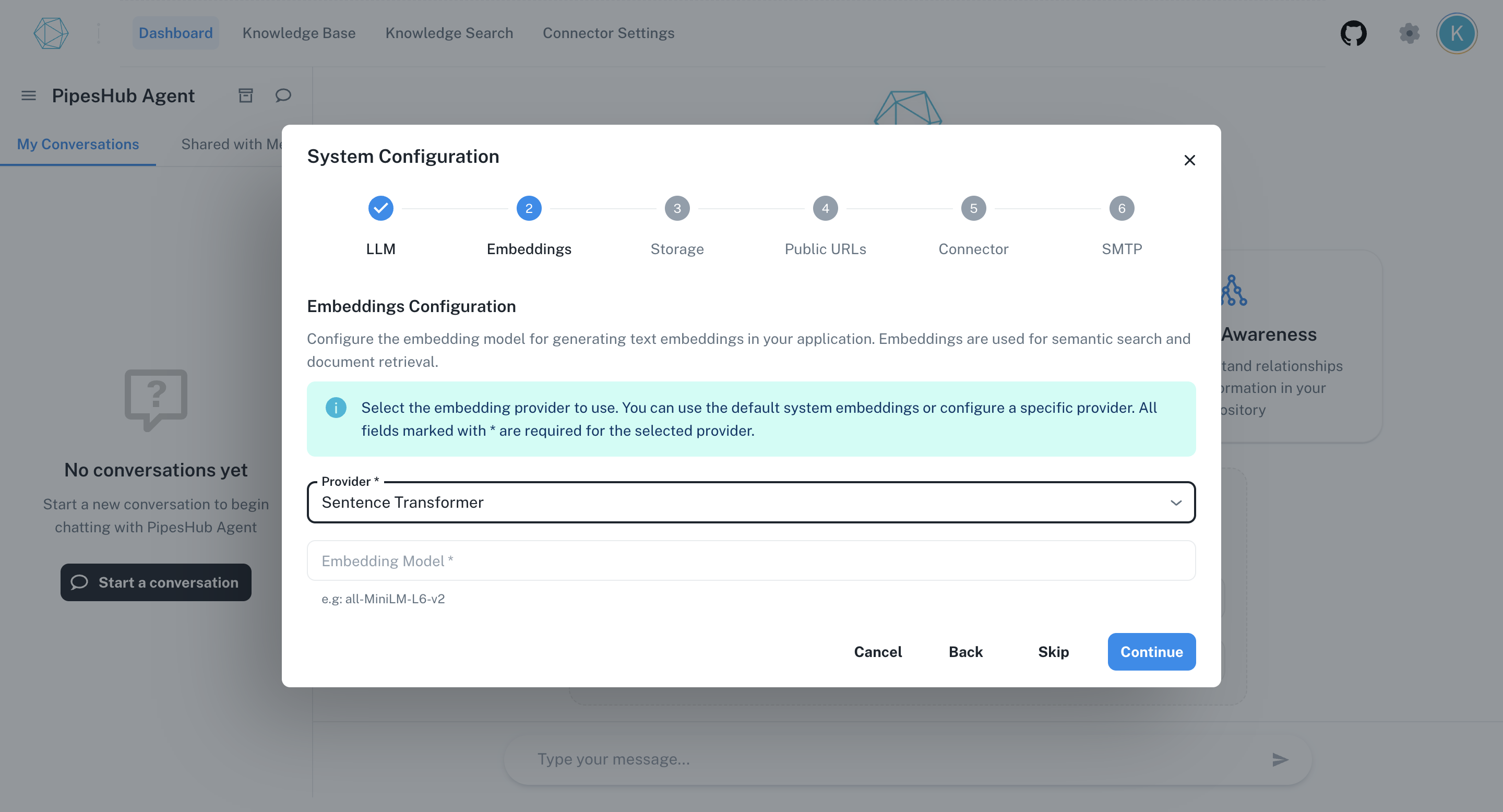 Embeddings onboarding