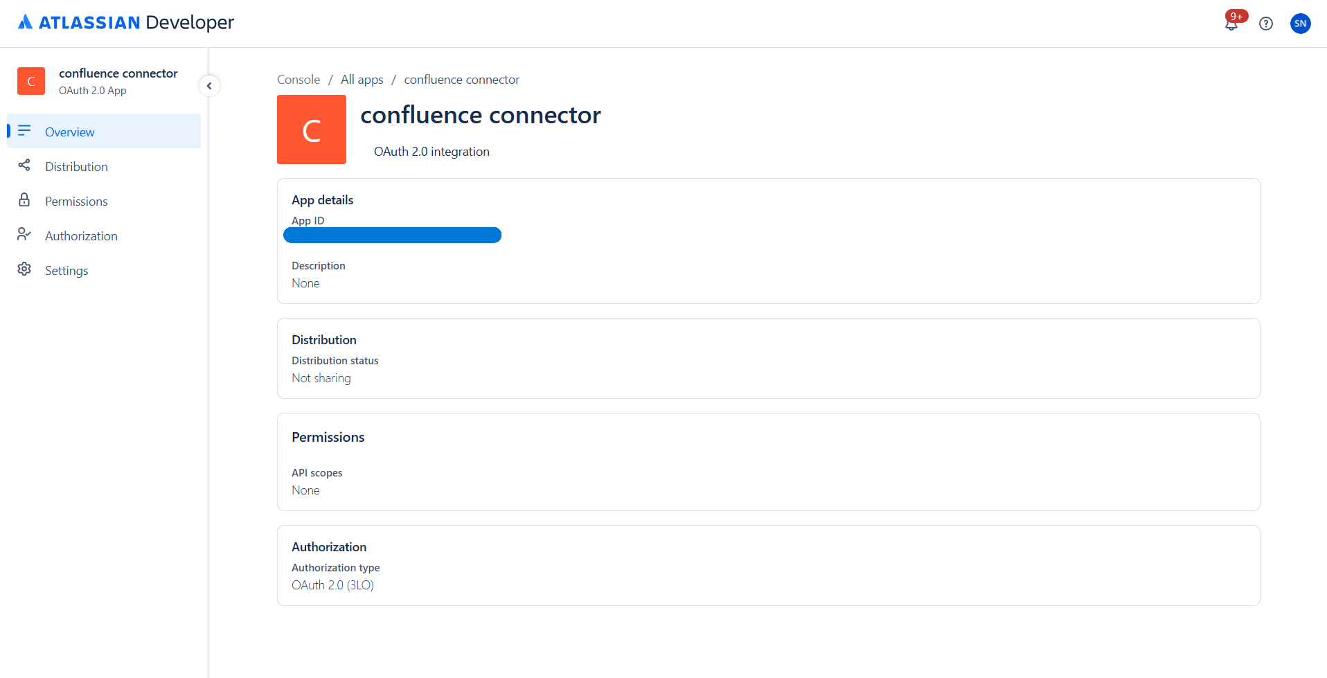 Application Overview Page