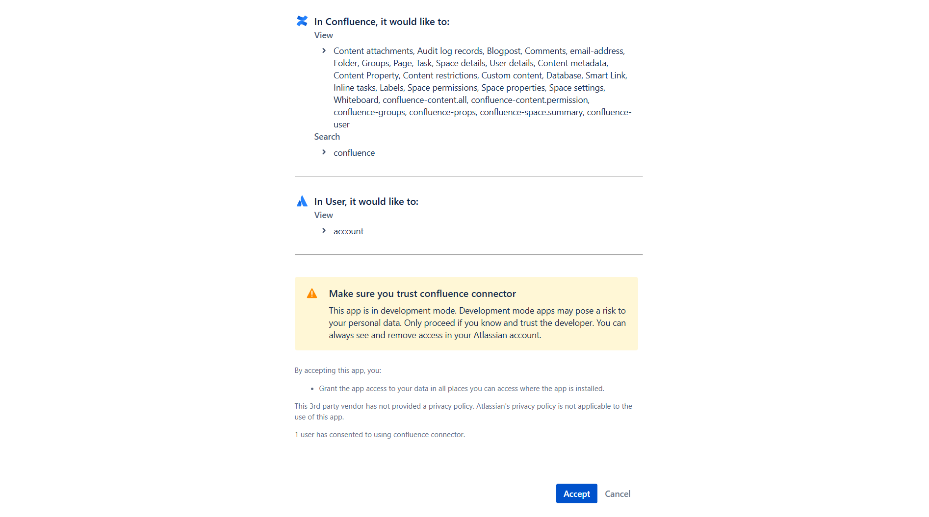 Accept OAuth Permissions